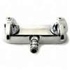 Boston Harbor RS207 Bath Faucet, 2-Handle, Lever Handle, Brass, Chrome Plated, Wall Mounting, Round Spout