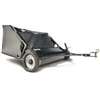 Agri-Fab 45-0320 Lawn Sweeper, 13.2 cu-ft Hopper, 5.1:1 Brush to Wheel Ratio, 4-Brush, Clear