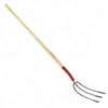 Razor-Back 73115 Hay Fork, Oval Tine, Steel Tine, Wood Handle, 48 in L Handle