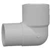 IPEX 435546 Street Pipe Elbow, 1 in, Spigot x Socket, 90 deg Angle, PVC, White, SCH 40 Schedule, 150 psi Pressure