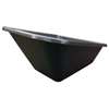 Landscapers Select 34572 Wheelbarrow Tray, 41-1/4 in L, 32-1/4 in W, 8 cu-ft, Polymer, Black