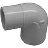 IPEX 435549 Street Pipe Elbow, 2 in, Spigot x Socket, 90 deg Angle, PVC, White, SCH 40 Schedule, 150 psi Pressure
