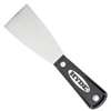 Hyde Black & Silver Series 02300 Stiff Putty Knife, 2 in W Blade, HCS Blade, Nylon Handle