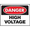 SIGN OSHA DANGER  HIGH VOLTAGE - Case of 5