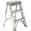 Louisville AS3000 Series AS3002 Step Ladder, 2 ft H, Type IA Duty Rating, Aluminum, 300 lb, 1-Step, 105 in Max Reach