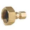Anderson Metals 757422-1204 Hose to Tube Adapter, 3/4 x 1/4 in, Female Hose x Compression, Brass