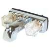 US Hardware P-019NB Faucet Diverter, Chrome, Brass, 4 in Faucet Centers