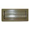 US Hardware V-103B Floor Register, 11/16 in L, Steel, Brown