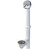 Keeney 64W Bath Drain Assembly, Plastic, White