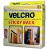 VELCRO Brand 90082 Hook and Loop Fastener, 3/4 in W, 15 ft L, Nylon, White, Rubber Adhesive
