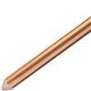 nVent ERICO 615840UPC Grounding Rod, 5/8 in Dia Nominal, 4 ft L, Steel