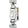 Eaton Wiring Devices CSB115STW-SP Series Toggle Switch, White, 15 A, 120/277 V, 1-Pole, Nylon Housing Material