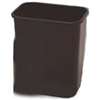 Continental Commercial 2818BK Waste Basket, 28.125 qt, Plastic, Black, 15 in H