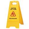 Zephyr 45100 Wet Floor Sign, Caution Wet FLOOR, PISO MOJADO, English, Spanish