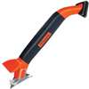 ALLWAY CT31 Caulk Tool, 9-11/16 in L, 3-13/16 in W, Plastic/Stainless Steel, Black/Red