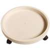 Landscapers Select GF-3633 Planter Dolly, 11 in OAL, 11 in OAW, 2.8 in OAH, 1 -Shelf, Plastic Shelf, White Shelf