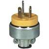 Eaton 2836-BOX Power Plug, 3-Pole, 30 A, 125 V, Screw, NEMA: NEMA 10-20P, Yellow