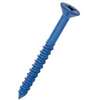 Cobra Anchors 634W Screw, 1/4 in Thread, 3-1/4 in L, Flat Head, Phillips, Robertson Drive, Steel, 10/PK