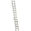 Louisville AE4224PG Extension Ladder, 286 in H Reach, 225 lb, 24-Step, 1-1/2 in D Step, Aluminum