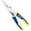 Irwin 2078216 Nose Pliers, Blue/Yellow Handle, ProTouch Grip Handle, 23/32 in W Jaw, 1-25/32 in L Jaw