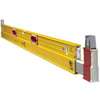 Stabila 35610 Plate Level, 72 in L, 3-Vial, Steel, Yellow