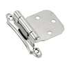 Amerock BPR342926 Cabinet Hinge, 2-3/4 in L x 1-3/4 in W, Steel, Polished Chrome, 5-Hole, Face Mounting
