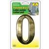 NUMBER HOUSE 0 SB 5IN POL BRS - Case of 3