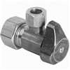 BrassCraft G2CR09XCD Stop Valve, 1/2 x 1/4 in Connection, Compression, 125 psi Pressure, Brass Body, 2.16 in L