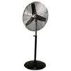 MaxxAir HVPF 30 YOKE High-Velocity Pedestal Fan, 120 V, 1.65 A, 360 deg Sweep, 30 in Dia Blade, Metal Housing Material