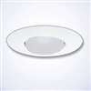Halo 300P Recessed Light Trim, 6 in Dia, 4-3/4 in OAH, Metal Body, White