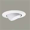 Halo 78P Recessed Light Trim, 6 in Dia, 4-1/8 in OAH, Metal Body, White