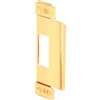 Defender Security U 9495 Door Strike Plate, 4-3/4 in L, 1-1/4 in W, Steel, Brass