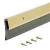 M-D 05744 Door Sweep, Bright Gold Flange, 36 in L, 1/4 in W, Aluminum Flange, Vinyl Insert