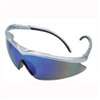 MSA 10083094 Safety Glasses, Unisex, Anti-Fog Lens, Wrap-Around Frame, Silver Frame
