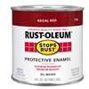 Stops Rust 7765730 Enamel Paint, Oil Base, Gloss Sheen, Regal Red, 0.5 pt, Can, 50 to 90 sq-ft/qt Coverage Area