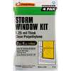 Frost King P714H Window Insulation Kit, 3 ft W, 1.25 mil Thick, 6 ft L, Polyethylene, Clear