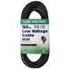 Southwire 55213242 Electrical Cable, 14 AWG Wire, 2 -Conductor, 50 ft L, Copper Conductor, PVC Sheath, Black Sheath