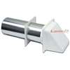 Lambro 224WS Hood Vent, 6.49 in W Hood, 4.81 in H Hood, 4 in Duct, Plastic Hood, White Hood