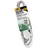 PowerZone OR920607 Extension Cord, 16 AWG Cable, 7 ft L, 125 V, White