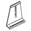 Make-2-Fit PL 7756 Spline Channel Pull Tab, 15/16 in W x 1/4 in D x 1-5/32 in H Dimensions, Plastic, White, Raw, 6/CD