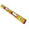 Stabila 37424 Spirit Level, 24 in L, 3-Vial, Non-Magnetic, Aluminum, Yellow