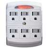 PowerZone OR801105 Outlet Tap, 125 V, 6-Outlet, White
