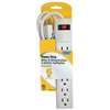 PowerZone OR801118 Power Outlet Strip, Straight Plug, 6-Socket, 15 A, 125 V