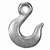 Campbell T9101524 Eye Slip Hook, 5/16 in, 3900 lb Working Load, 43 Grade, Steel, Zinc