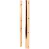 Defender Security U 9514 Entry Door Latch Shield, 12 in L, Steel, Brass