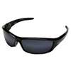Edge SR117 Non-Polarized Safety Glasses, Black Frame, Unisex, Polycarbonate Lens, Full Frame, Nylon Frame, Silver Lens