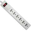 PowerZone OR801115 Power Outlet Strip, Right Angle Plug, 6-Socket, 15 A, 125 V