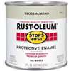 Stops Rust 7770730 Enamel Paint, Oil Base, Gloss Sheen, Almond, 0.5 pt, Can, 50 to 90 sq-ft/qt Coverage Area