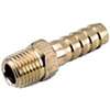 Anderson Metals 129 Series 757001-0402 Hose Adapter, 1/4 in, Barb, 1/8 in, MPT, Brass