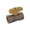 BrassCraft PSBV503-12 Gas Ball Valve, 3/4 in Connection, FPT, 5 psi Pressure, Brass Body